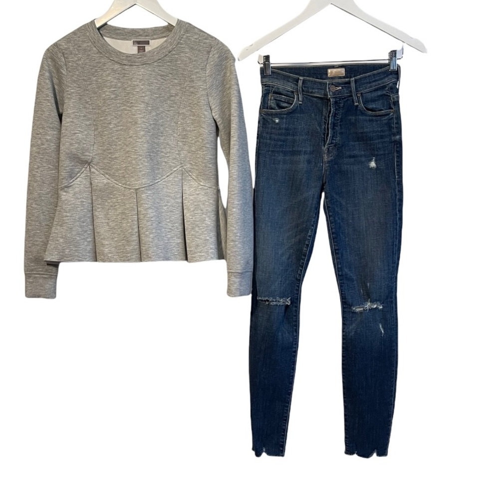 Chelsea28 peplum sweatshirt
